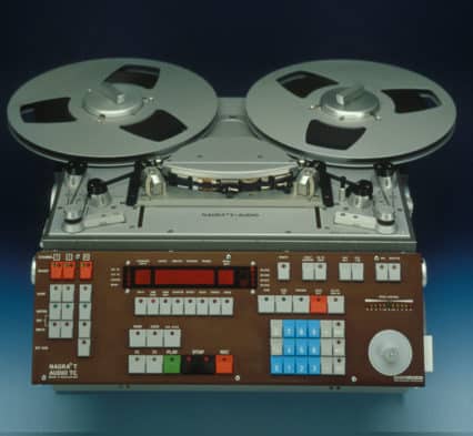 1981 NAGRA TA Two 2 track analog transportable recorder audio studio recording trolley mounted